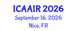 International Conference on Allergy, Asthma, Immunology and Rheumatology (ICAAIR) September 16, 2026 - Nice, France International Conference on Allergy, Asthma, Immunology and Rheumatology (ICAAIR) September 16, 2026 - Nice, France