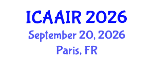 International Conference on Allergy, Asthma, Immunology and Rheumatology (ICAAIR) September 20, 2026 - Paris, France International Conference on Allergy, Asthma, Immunology and Rheumatology (ICAAIR) September 20, 2026 - Paris, France