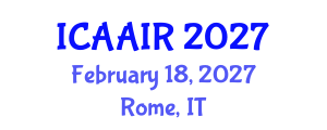 International Conference on Allergy, Asthma, Immunology and Rheumatology (ICAAIR) February 18, 2027 - Rome, Italy International Conference on Allergy, Asthma, Immunology and Rheumatology (ICAAIR) February 18, 2027 - Rome, Italy