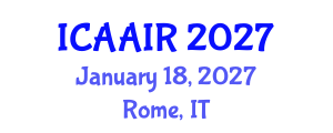 International Conference on Allergy, Asthma, Immunology and Rheumatology (ICAAIR) January 18, 2027 - Rome, Italy International Conference on Allergy, Asthma, Immunology and Rheumatology (ICAAIR) January 18, 2027 - Rome, Italy