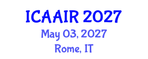 International Conference on Allergy, Asthma, Immunology and Rheumatology (ICAAIR) May 03, 2027 - Rome, Italy International Conference on Allergy, Asthma, Immunology and Rheumatology (ICAAIR) May 03, 2027 - Rome, Italy