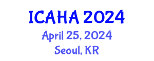 International Conference on Alternative Healthcare and Acupuncture (ICAHA) April 25, 2024 - Seoul, Republic of Korea