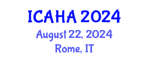 International Conference on Alternative Healthcare and Acupuncture (ICAHA) August 22, 2024 - Rome, Italy