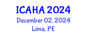 International Conference on Alternative Healthcare and Acupuncture (ICAHA) December 02, 2024 - Lima, Peru