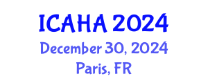 International Conference on Alternative Healthcare and Acupuncture (ICAHA) December 30, 2024 - Paris, France