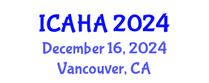 International Conference on Alternative Healthcare and Acupuncture (ICAHA) December 16, 2024 - Vancouver, Canada