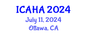 International Conference on Alternative Healthcare and Acupuncture (ICAHA) July 11, 2024 - Ottawa, Canada