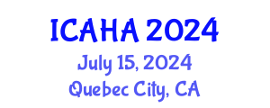 International Conference on Alternative Healthcare and Acupuncture (ICAHA) July 15, 2024 - Quebec City, Canada
