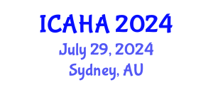 International Conference on Alternative Healthcare and Acupuncture (ICAHA) July 29, 2024 - Sydney, Australia