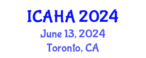 International Conference on Alternative Healthcare and Acupuncture (ICAHA) June 13, 2024 - Toronto, Canada