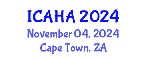 International Conference on Alternative Healthcare and Acupuncture (ICAHA) November 04, 2024 - Cape Town, South Africa