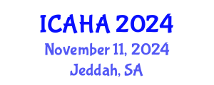 International Conference on Alternative Healthcare and Acupuncture (ICAHA) November 11, 2024 - Jeddah, Saudi Arabia