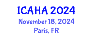 International Conference on Alternative Healthcare and Acupuncture (ICAHA) November 18, 2024 - Paris, France
