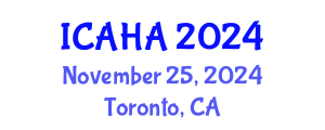 International Conference on Alternative Healthcare and Acupuncture (ICAHA) November 25, 2024 - Toronto, Canada