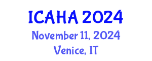 International Conference on Alternative Healthcare and Acupuncture (ICAHA) November 11, 2024 - Venice, Italy