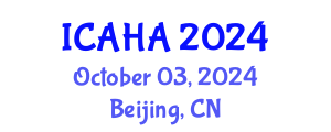 International Conference on Alternative Healthcare and Acupuncture (ICAHA) October 03, 2024 - Beijing, China