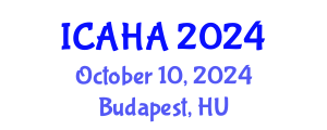 International Conference on Alternative Healthcare and Acupuncture (ICAHA) October 10, 2024 - Budapest, Hungary