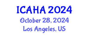 International Conference on Alternative Healthcare and Acupuncture (ICAHA) October 28, 2024 - Los Angeles, United States