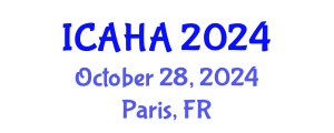 International Conference on Alternative Healthcare and Acupuncture (ICAHA) October 28, 2024 - Paris, France