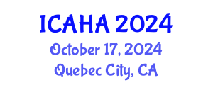 International Conference on Alternative Healthcare and Acupuncture (ICAHA) October 17, 2024 - Quebec City, Canada