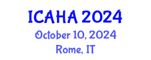 International Conference on Alternative Healthcare and Acupuncture (ICAHA) October 10, 2024 - Rome, Italy