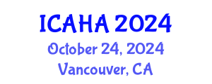 International Conference on Alternative Healthcare and Acupuncture (ICAHA) October 24, 2024 - Vancouver, Canada