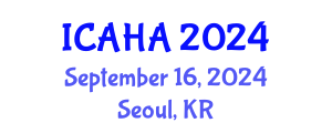 International Conference on Alternative Healthcare and Acupuncture (ICAHA) September 16, 2024 - Seoul, Republic of Korea