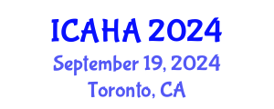 International Conference on Alternative Healthcare and Acupuncture (ICAHA) September 19, 2024 - Toronto, Canada