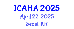 International Conference on Alternative Healthcare and Acupuncture (ICAHA) April 22, 2025 - Seoul, Republic of Korea