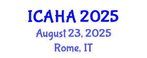 International Conference on Alternative Healthcare and Acupuncture (ICAHA) August 23, 2025 - Rome, Italy
