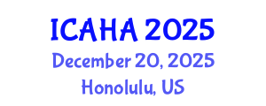 International Conference on Alternative Healthcare and Acupuncture (ICAHA) December 20, 2025 - Honolulu, United States