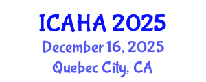International Conference on Alternative Healthcare and Acupuncture (ICAHA) December 16, 2025 - Quebec City, Canada