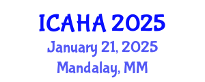 International Conference on Alternative Healthcare and Acupuncture (ICAHA) January 21, 2025 - Mandalay, Myanmar