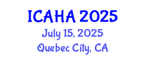 International Conference on Alternative Healthcare and Acupuncture (ICAHA) July 15, 2025 - Quebec City, Canada