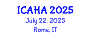International Conference on Alternative Healthcare and Acupuncture (ICAHA) July 22, 2025 - Rome, Italy