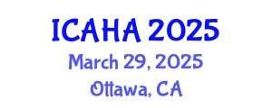 International Conference on Alternative Healthcare and Acupuncture (ICAHA) March 29, 2025 - Ottawa, Canada