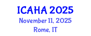 International Conference on Alternative Healthcare and Acupuncture (ICAHA) November 11, 2025 - Rome, Italy