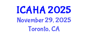 International Conference on Alternative Healthcare and Acupuncture (ICAHA) November 29, 2025 - Toronto, Canada