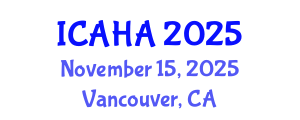 International Conference on Alternative Healthcare and Acupuncture (ICAHA) November 15, 2025 - Vancouver, Canada