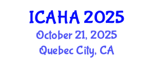 International Conference on Alternative Healthcare and Acupuncture (ICAHA) October 21, 2025 - Quebec City, Canada