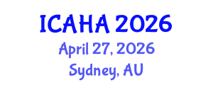 International Conference on Alternative Healthcare and Acupuncture (ICAHA) April 27, 2026 - Sydney, Australia International Conference on Alternative Healthcare and Acupuncture (ICAHA) April 27, 2026 - Sydney, Australia