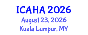 International Conference on Alternative Healthcare and Acupuncture (ICAHA) August 23, 2026 - Kuala Lumpur, Malaysia International Conference on Alternative Healthcare and Acupuncture (ICAHA) August 23, 2026 - Kuala Lumpur, Malaysia