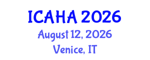 International Conference on Alternative Healthcare and Acupuncture (ICAHA) August 12, 2026 - Venice, Italy International Conference on Alternative Healthcare and Acupuncture (ICAHA) August 12, 2026 - Venice, Italy