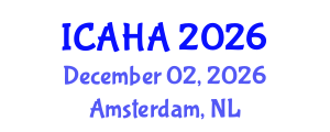 International Conference on Alternative Healthcare and Acupuncture (ICAHA) December 02, 2026 - Amsterdam, Netherlands International Conference on Alternative Healthcare and Acupuncture (ICAHA) December 02, 2026 - Amsterdam, Netherlands