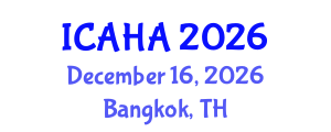 International Conference on Alternative Healthcare and Acupuncture (ICAHA) December 16, 2026 - Bangkok, Thailand International Conference on Alternative Healthcare and Acupuncture (ICAHA) December 16, 2026 - Bangkok, Thailand