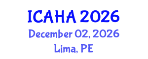 International Conference on Alternative Healthcare and Acupuncture (ICAHA) December 02, 2026 - Lima, Peru International Conference on Alternative Healthcare and Acupuncture (ICAHA) December 02, 2026 - Lima, Peru