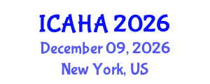 International Conference on Alternative Healthcare and Acupuncture (ICAHA) December 09, 2026 - New York, United States International Conference on Alternative Healthcare and Acupuncture (ICAHA) December 09, 2026 - New York, United States