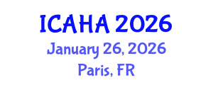International Conference on Alternative Healthcare and Acupuncture (ICAHA) January 26, 2026 - Paris, France International Conference on Alternative Healthcare and Acupuncture (ICAHA) January 26, 2026 - Paris, France