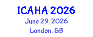 International Conference on Alternative Healthcare and Acupuncture (ICAHA) June 29, 2026 - London, United Kingdom International Conference on Alternative Healthcare and Acupuncture (ICAHA) June 29, 2026 - London, United Kingdom