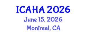 International Conference on Alternative Healthcare and Acupuncture (ICAHA) June 15, 2026 - Montreal, Canada International Conference on Alternative Healthcare and Acupuncture (ICAHA) June 15, 2026 - Montreal, Canada
